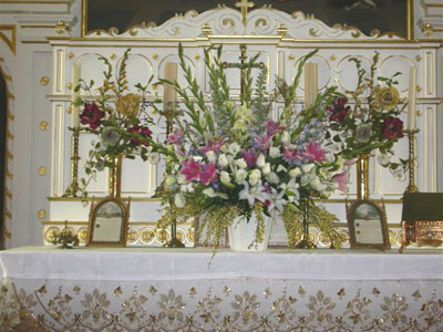 Weddings, baptisms, memorial services, flowers are appropriate in any context