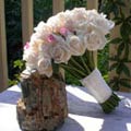 Posy Style Wedding Bouquet of vendela and dolce vita roses